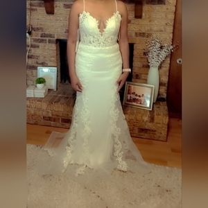 BREATHTAKING ILLUSION MERMAID BRIDAL GOWN BY CINDERELLA DIVINE